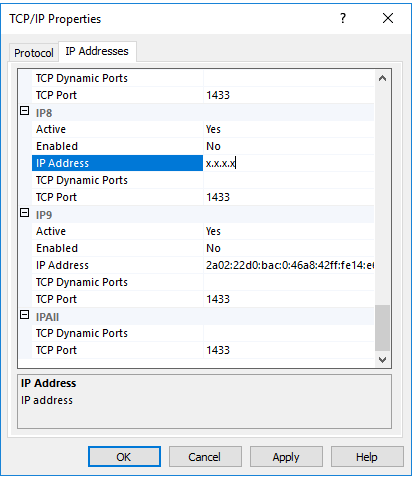 Instance options