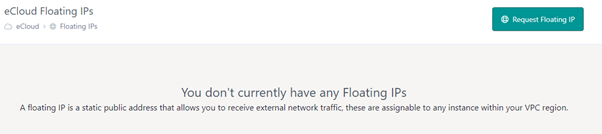 floating ip empty